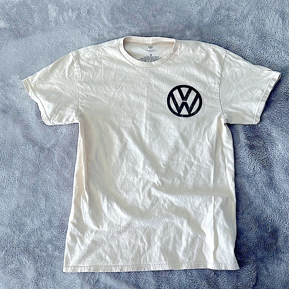 Medium cream Graphic T-Shirt, Volkswagen official product, street wear.